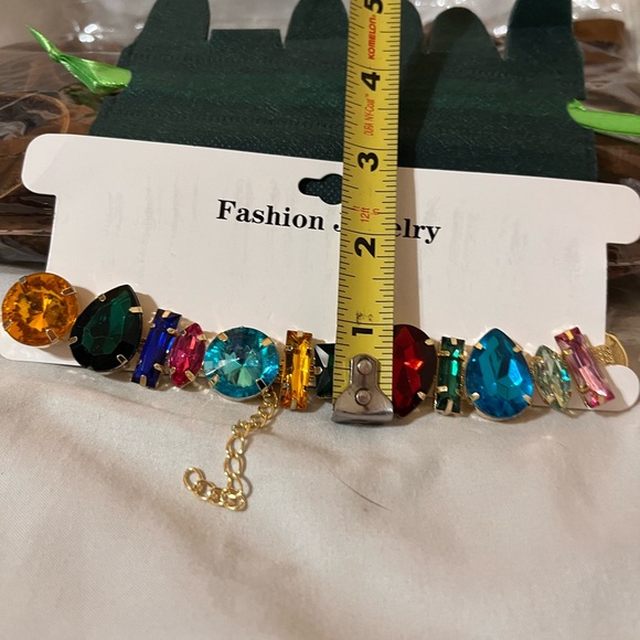 🌟⭐️💥JEAIRTS Rhinestone Choker Necklace Sparkly Crystal Choker Statement necklace - Picture 4 of 4